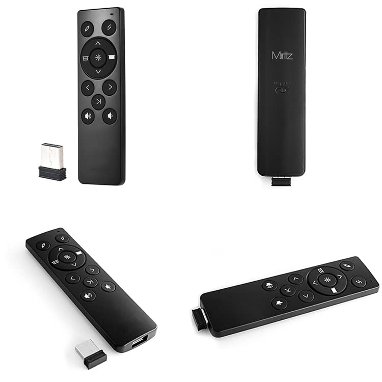 Miritz 2.4Ghz Wireless Presenter, Usb Control Powerpoint Ppt, Remote Control Clicker For Multi Media Devices, Projector, Pc, Tel