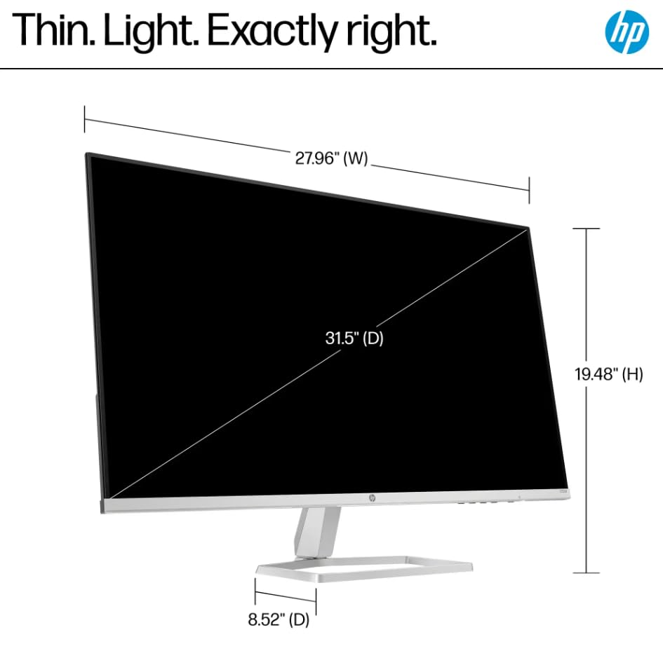Hp 32 Inch Full Hd(1920X1080) Va Panel Monitor, Anti-Glare Display, 100Hz Refresh Rate, 7 Ms Response Time, 2 X Hdmi 1.4, 1 X Vg