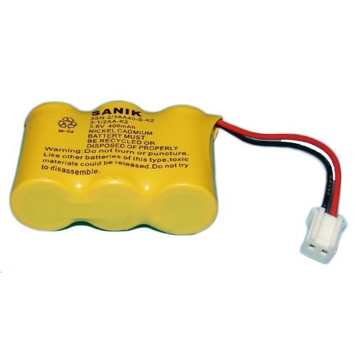 3-1/2Aa-K2 - Ni-Cd, 3.6 Volt, 400 Mah, Ultra Hi-Capacity Battery - Replacement Battery For Cordless Phone Battery