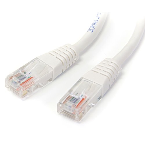 Startech.Com Cat5E Ethernet Cable   15 Ft   White   Patch Cable   Molded Cat5E Cable   Network Cable   Ethernet Cord   Cat 5E Ca