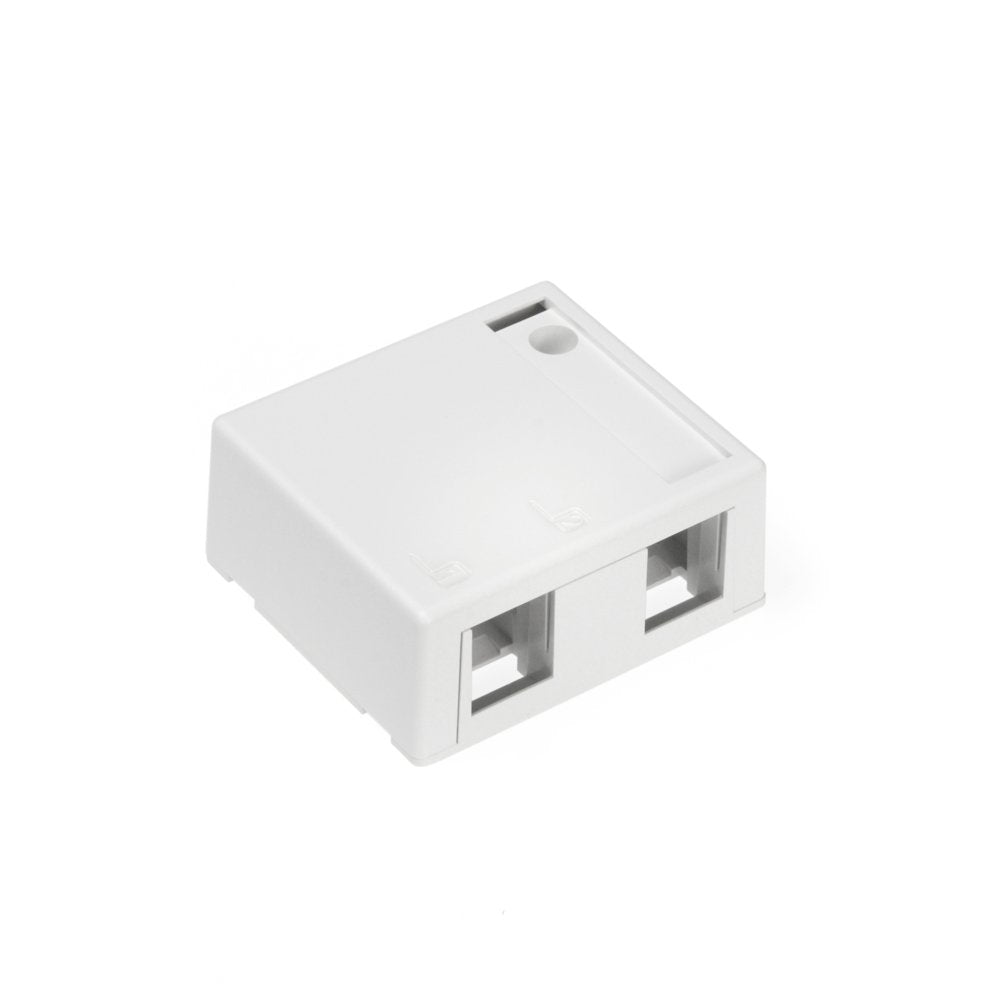 Leviton 41089 2Wp Quickport 2 Port Surface Mount Housing, White