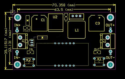 Hiletgo 2Pcs Lm2596 Adjustable Dc Dc Step Down Buck Power Convert Module 4.0 40V Input To 1.25 37V Output With Led Voltmeter Dis