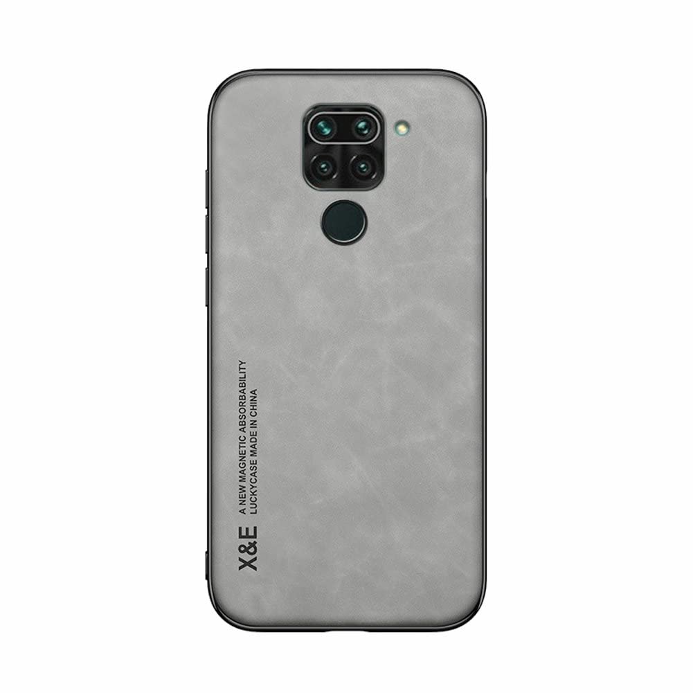 Kepuch Silklike Case For Redmi Note 9 4G/Redmi 10X 4G   Cover Bumper Built In Metal Plate For Redmi Note 9 4G/Redmi 10X 4G   Gra