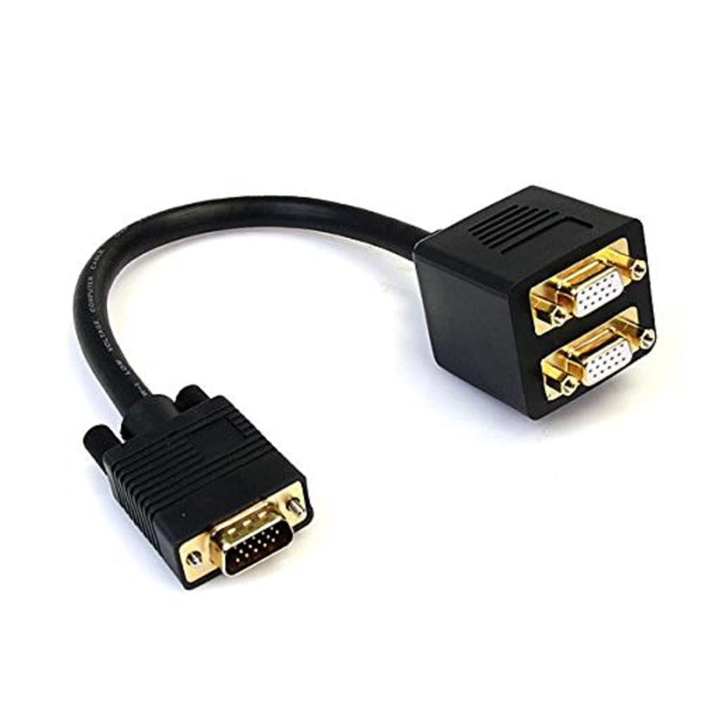 1 Ft Vga To 2X Vga Video Splitter Cable