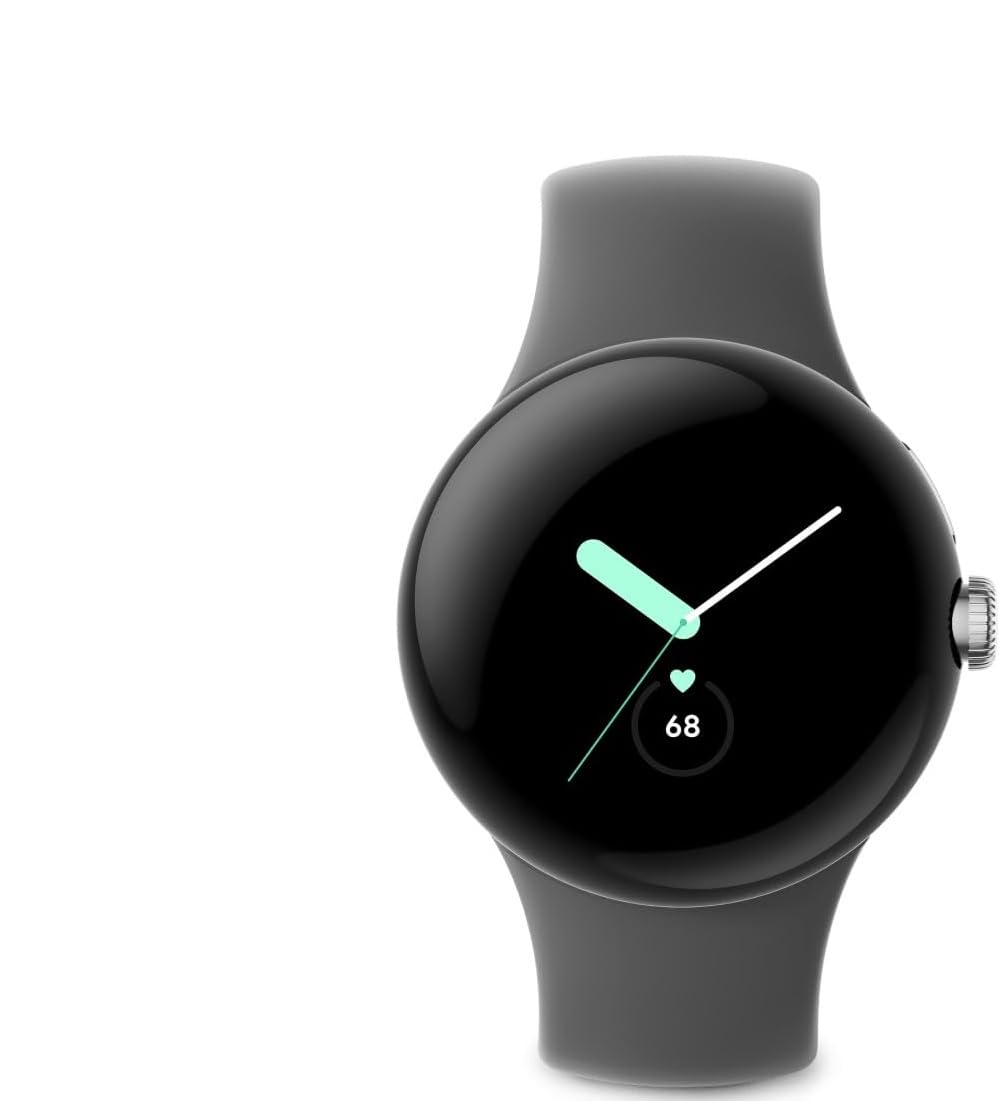 Google Pixel Watch LTE Smartwatch Compatible with Cellular or WiFi Data, GPS, BT and Heart Rate Monitor 41mm, Bulk Packaging (Si