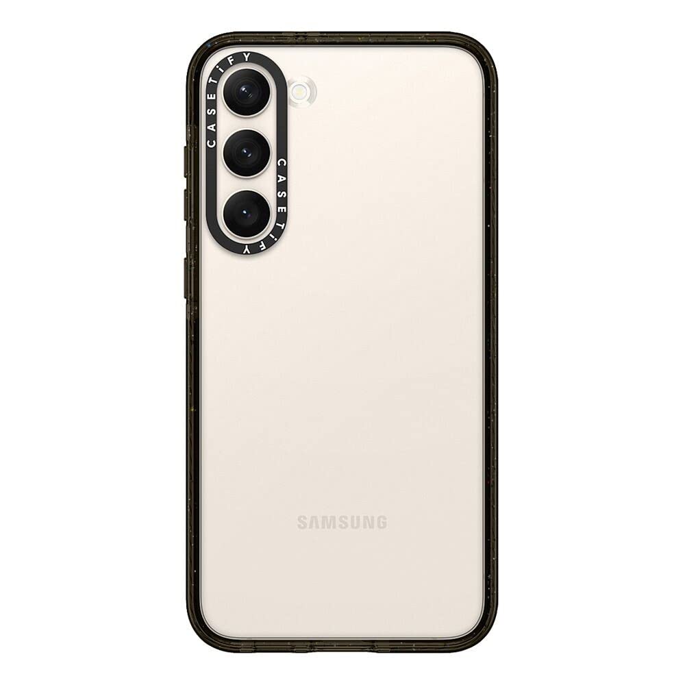 Casetify Impact Samsung Galaxy S23+ Case [4X Military Grade Drop Tested / 8.2Ft Drop Protection]   Clear Black
