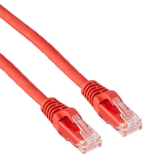 C2G 03998 Cat6 Cable   Snagless Unshielded Ethernet Network Patch Cable, Red (2 Feet, 0.60 Meters)