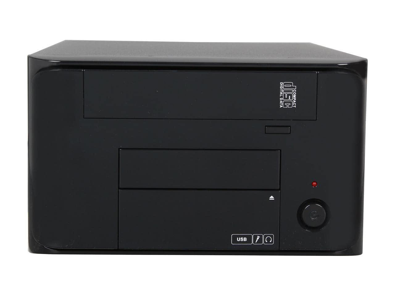 Mi 008 Tower Black P4 Chassis With 250W Itx Psu+Sata Power Supply