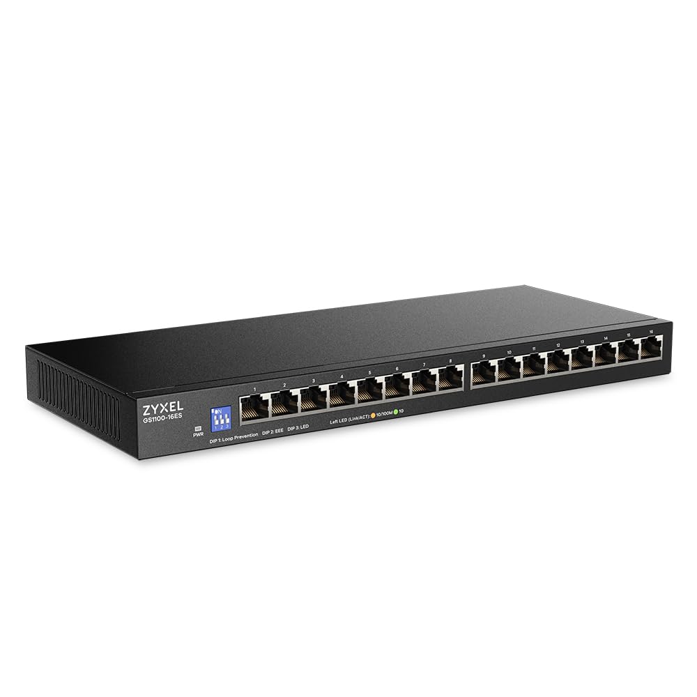 Gs1100-16Es - 16 Port Gbe Unmanaged Switch Switchable Slim
