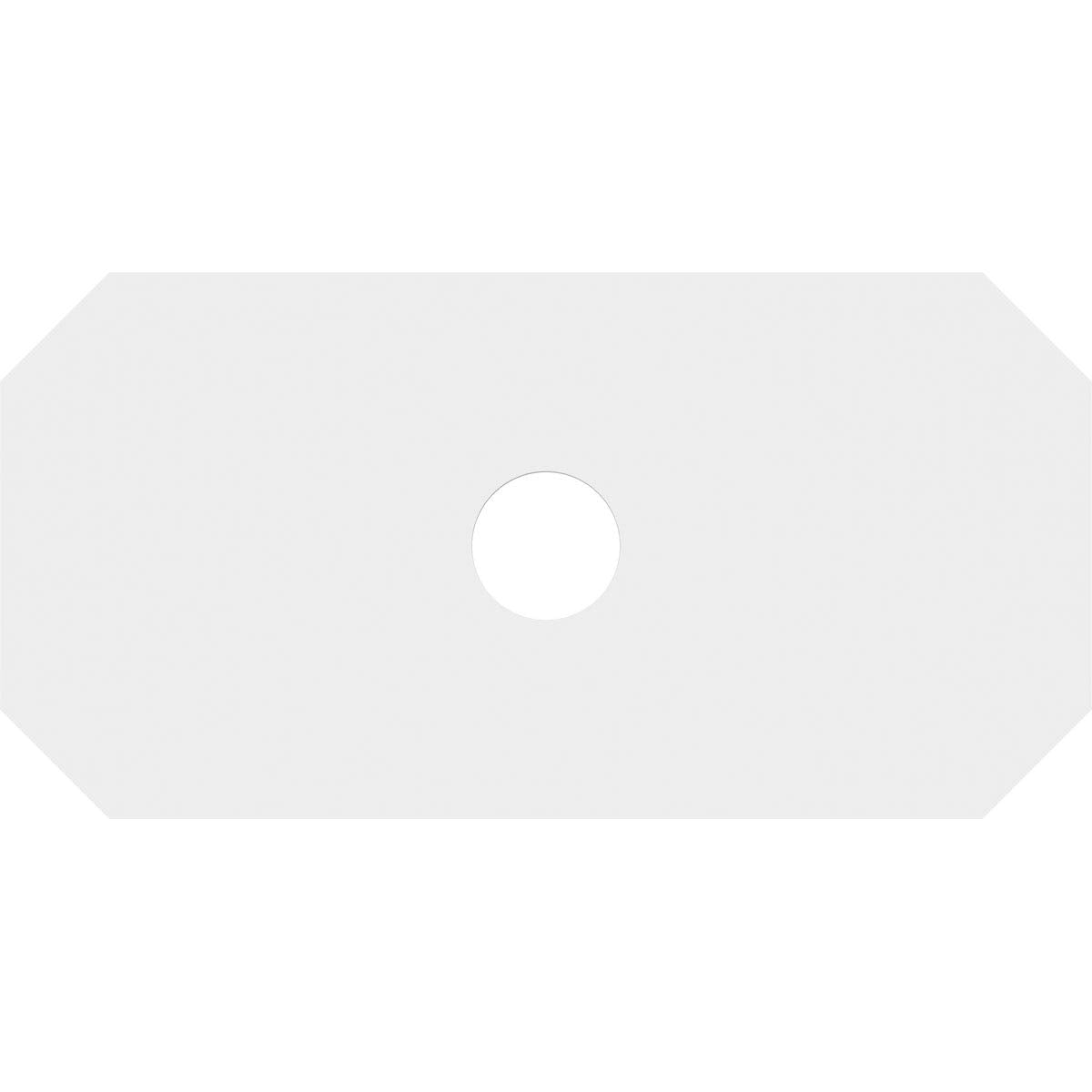 Ekena Millwork Cmp22X11Ed 03000 Emerald Architectural Grade Pvc Contemporary Urethane Ceiling Medallions 22''W X 11''H X 3''Id X