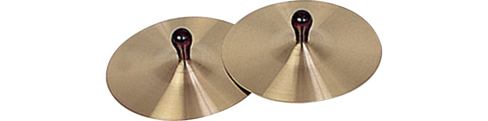 Rhythm Band Brass Cymbals With Knobs 7'' Pair With Handles