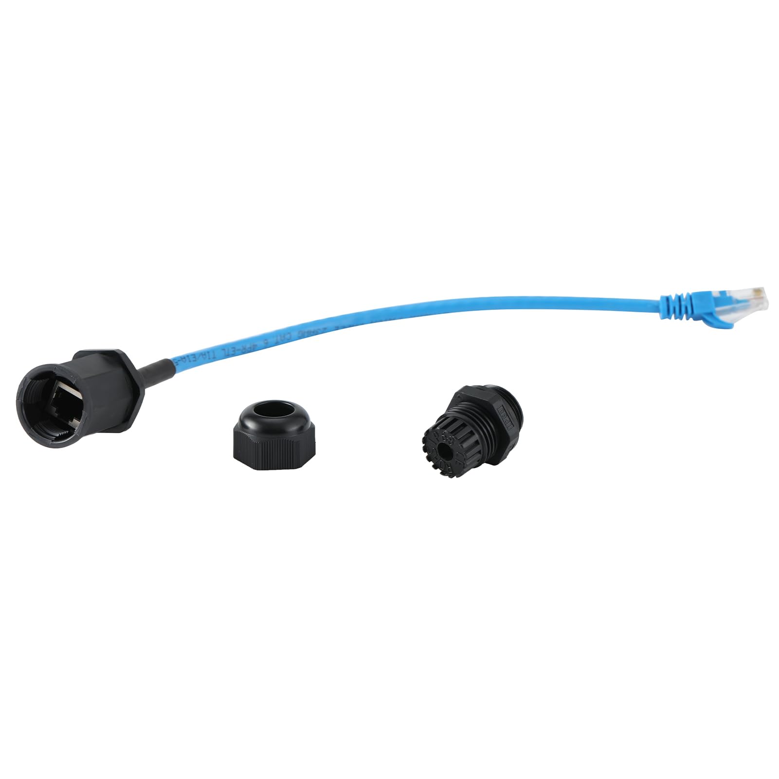 Anmbest 5Pcs M22 Waterproof Ethernet Cat6 Rj45 Connector Ip67 Outdoor Lan Coupler Adapter Male To Female With 25Mm Cable