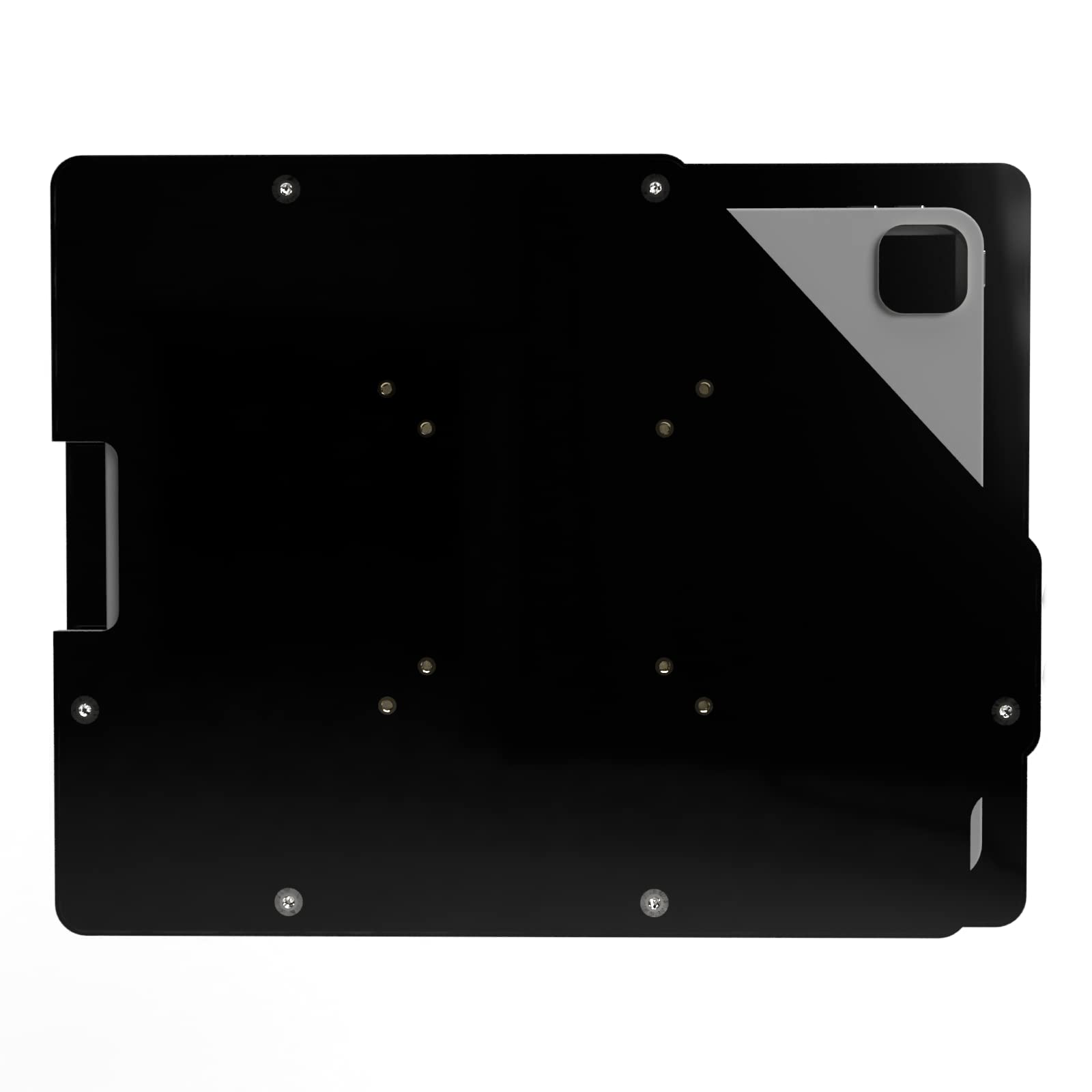 Tabcare Anti Theft Acrylic Vesa Enclosure For Apple Ipad Pro 12.9' 2018 2020 2021 With Free Wall Mount Kit & 90 Degree Angle Usb C Cable (Ipad Pro 12.9' 3/4/5, Black)