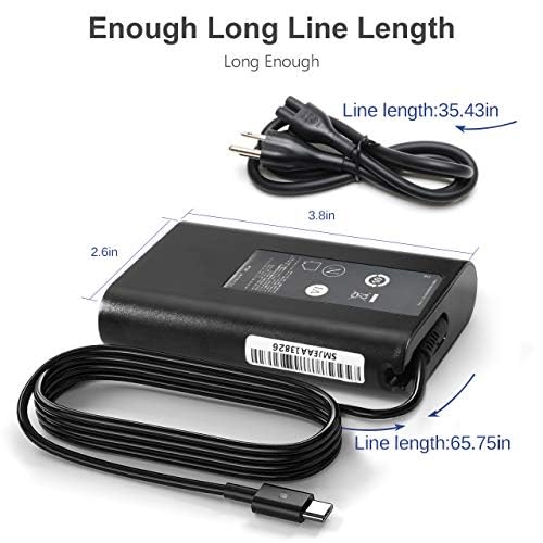 45W Usb C Type C Ac Adapter Charger Power Supply For Dell Xps 13 Xps 12 9360 9365 9370 9333 9380 7390 9310 2 In 1 Inspiron 14 74