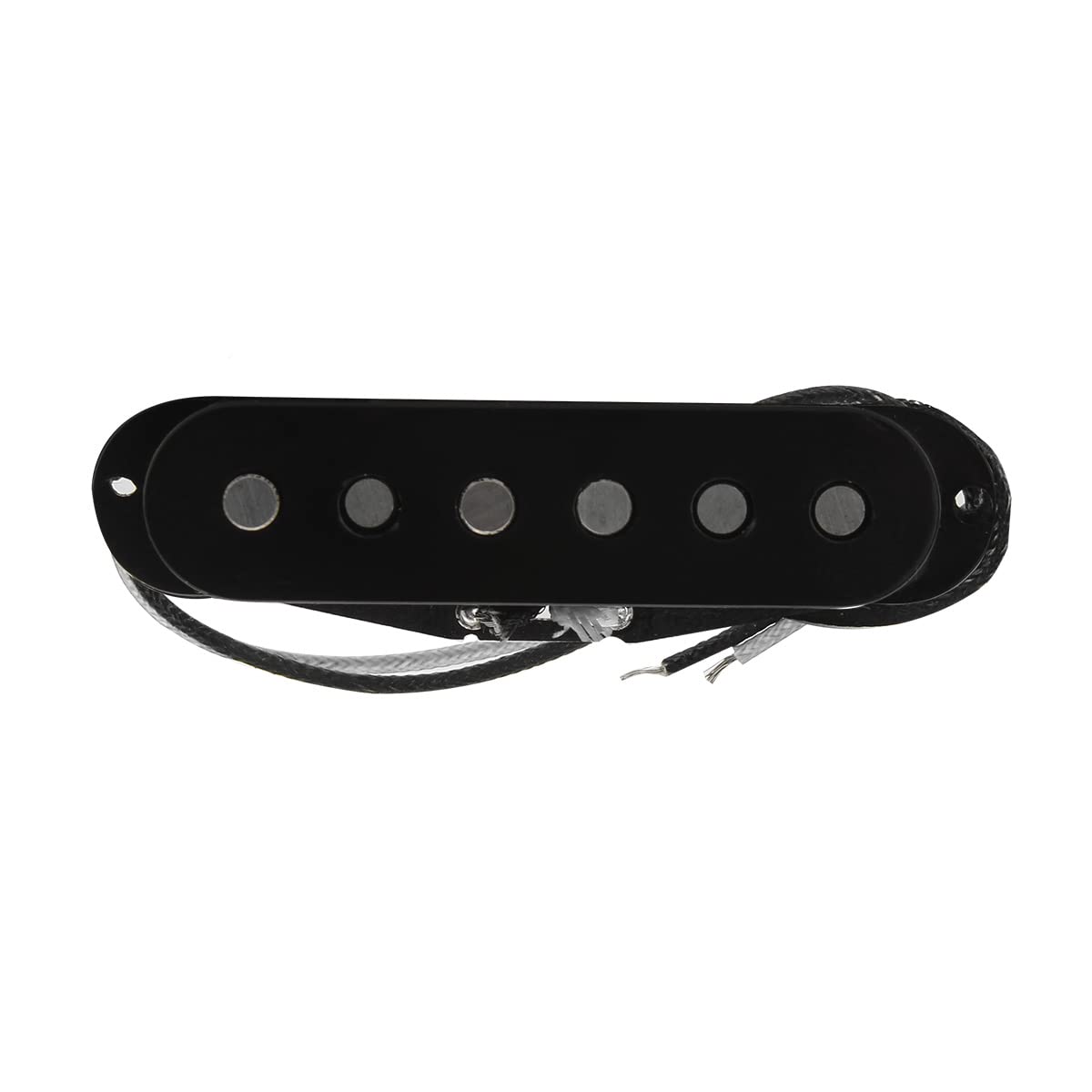 Fleor Single Coil Pickup Alnico 5 Guitar Neck/Middle/Bridge Pickups Set Staggered, Black