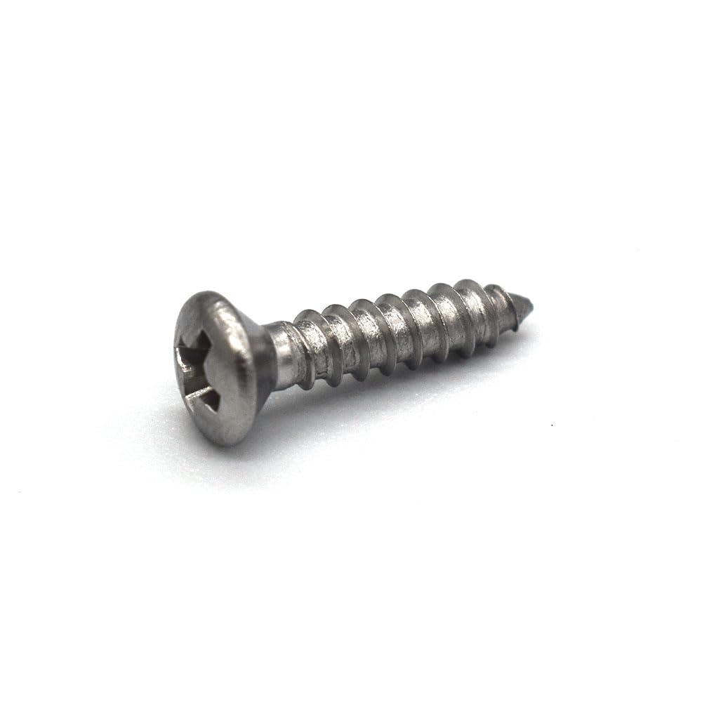 100 Pack #4 X 1/2 Inch Stainless Steel Guitar Pickguard Screws Phillips For Fender Guitars Uncoated
