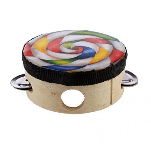 TRENDYNEST 4 Handmade Tambourine Drum Percussion Instruments Educational Toy | Musical Instruments & Gear | Percussion | Hand 