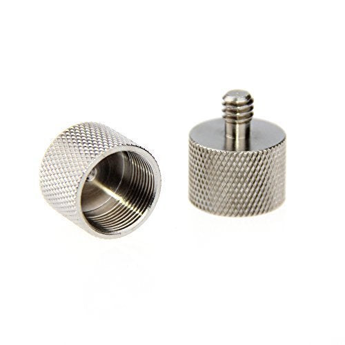 Camvate Thread Adapter Microphone Stand 5/8-27 Female To 1/4-20 Male For Camera Monitor - 1361