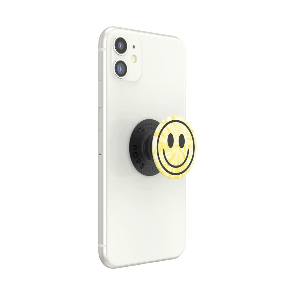 Popsockets Phone Grip With Expanding Kickstand, Tie Dye Smiley
