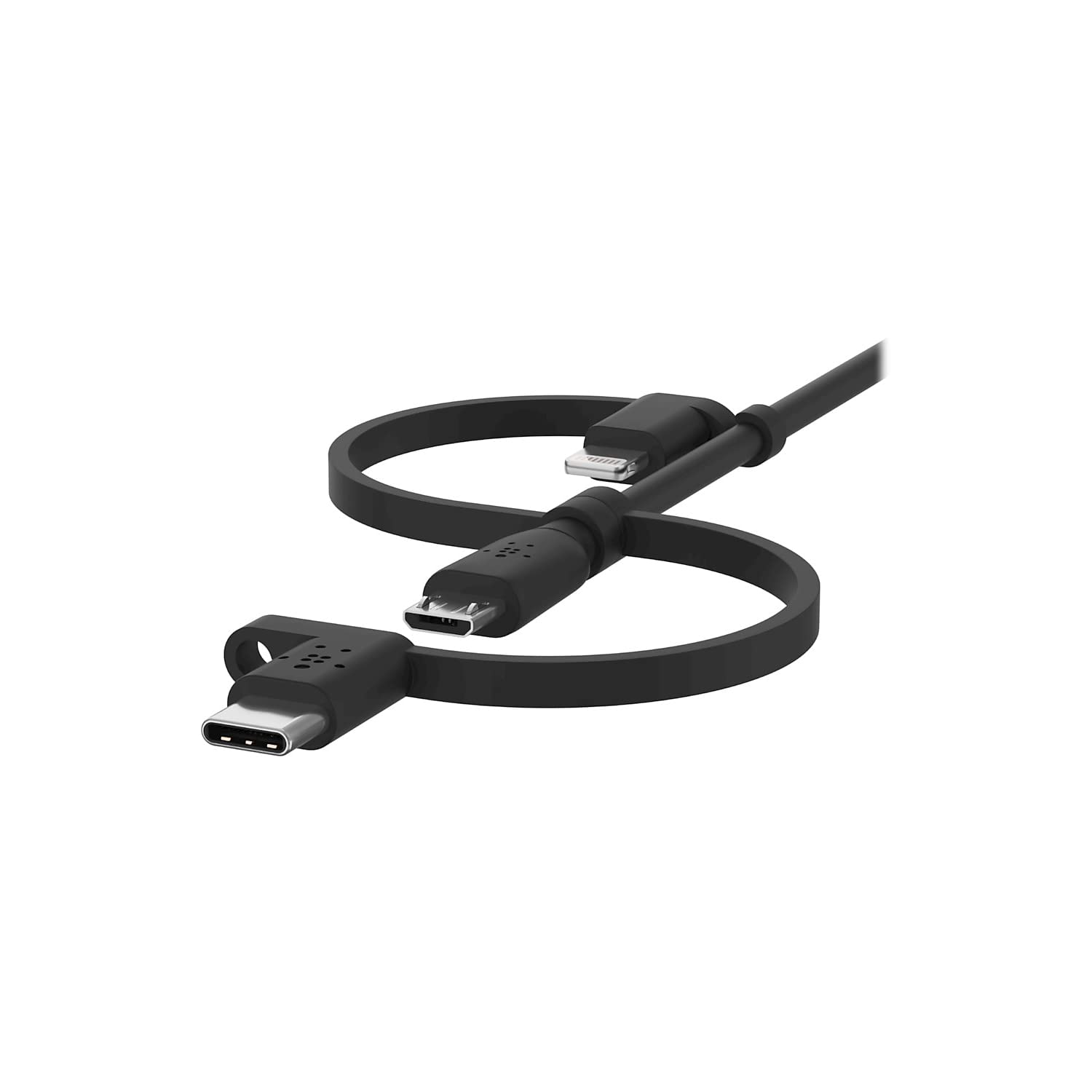 Belkin Universal Cable (3 In 1 Usb C, Lightning, Micro Usb Charging Cable) Charge Smartphones, Tablets, Power Banks And More (3.