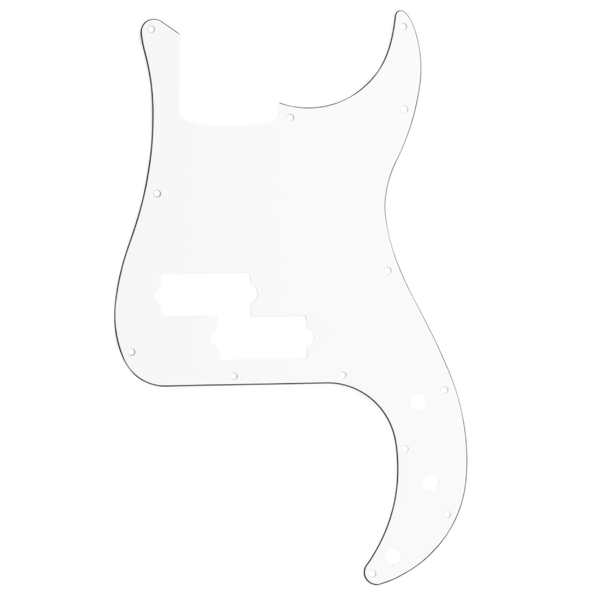 Musiclily 13 Hole P Bass Pickguard Precision Bass Pick Guards for 4 String Fender American/Mexican Precision Bass Guitar Replace