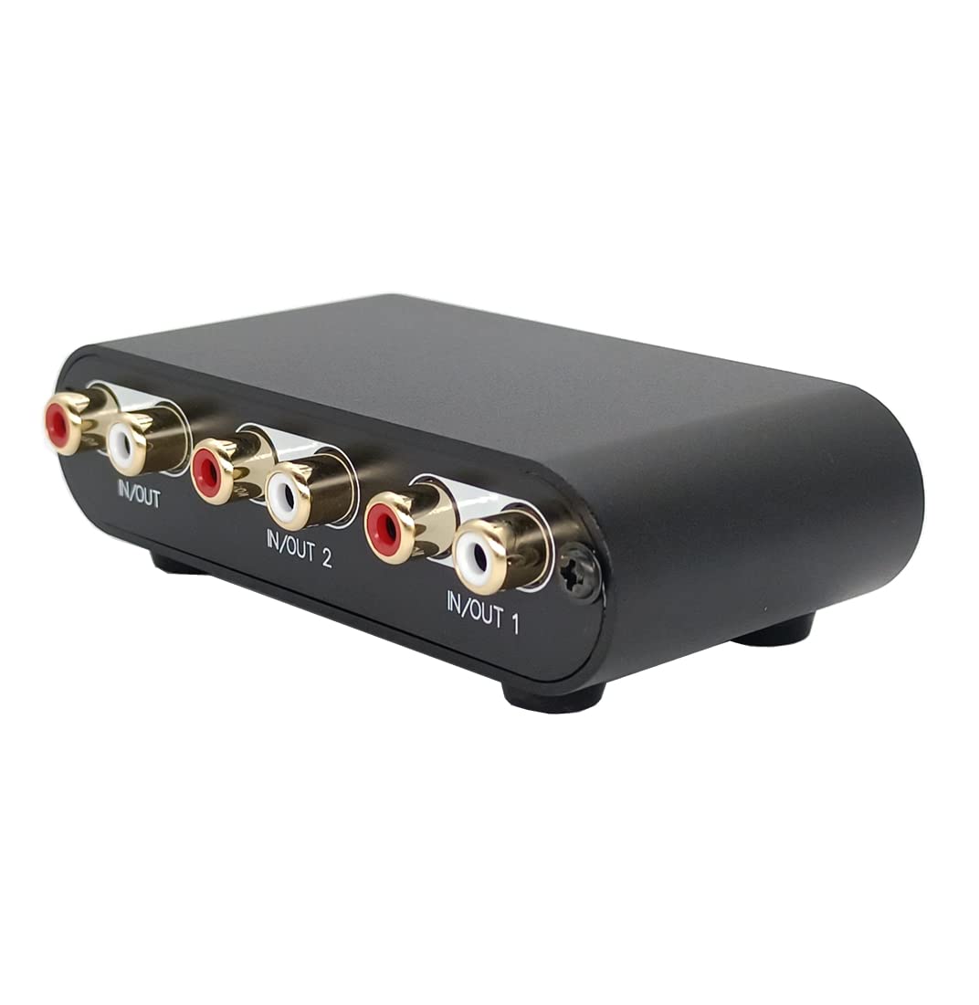 2 Way Rca Stereo Audio Switch Input Signal Source Switcher Selector Splitter Box(2 In 1 Out / 1 In 2 Out) Rc21