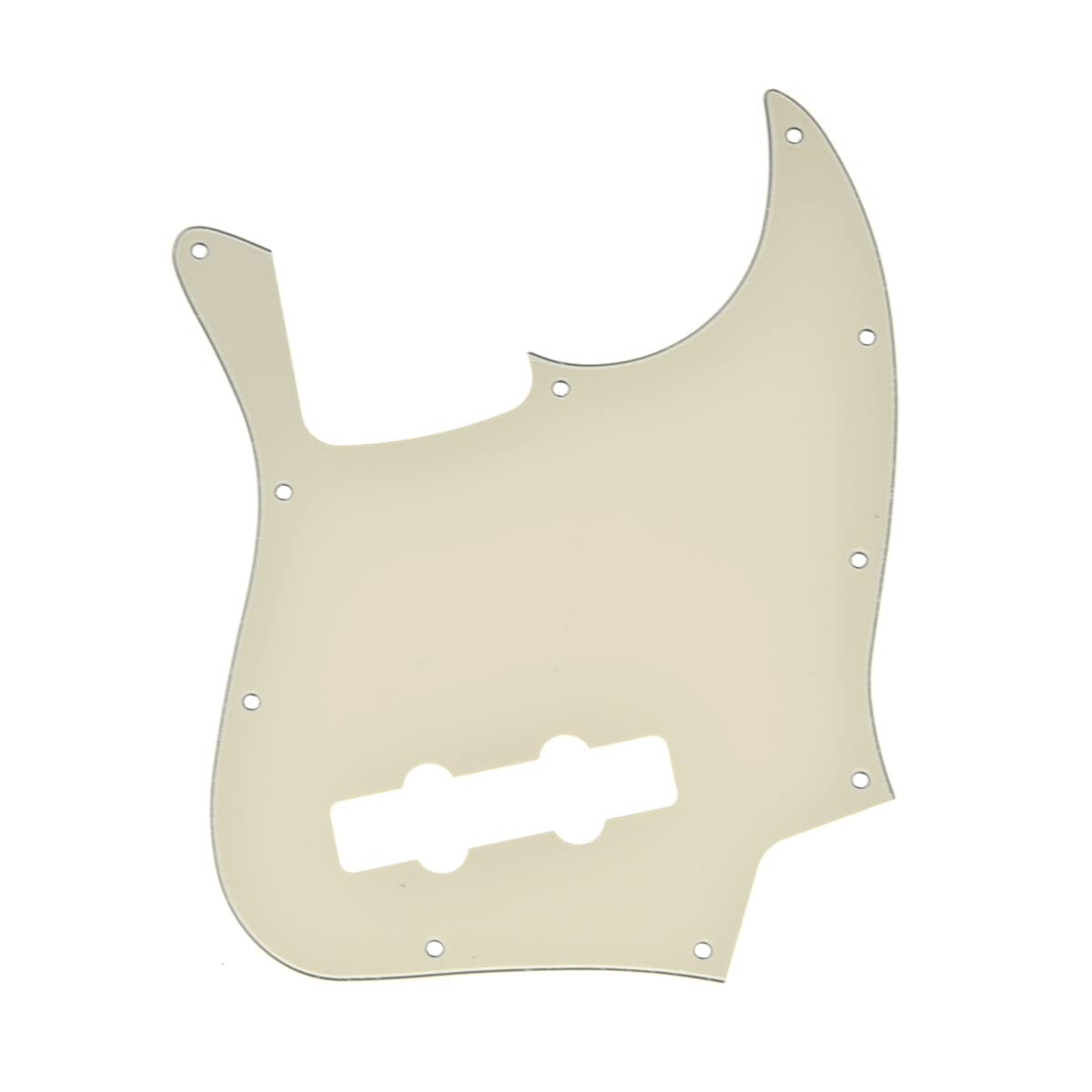 KAISH 4 String J Bass Style Pickguard Bass Pick Guard Scratch Plate for USA/Mexico Jazz J Bass Aged White