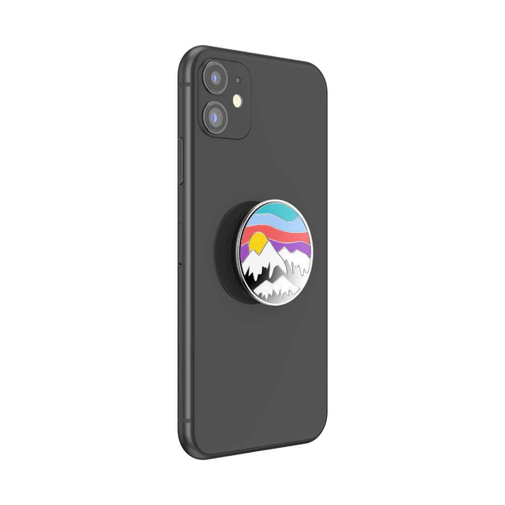 Popsockets Phone Grip With Expanding Kickstand, Kickstand   Enamel Altitude Adjustment