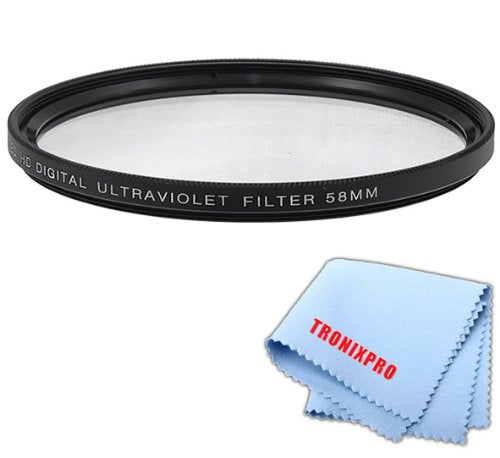 58Mm Pro Series Multi Coated High Resolution Digital Ultraviolet Filter For Canon Ef S 55 250Mm F/4 5.6 Is Ii Lens, Canon Ef S 1