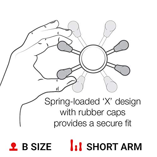 Ram Mounts X-Grip Small Phone Mount With Handlebar U-Bolt Base Ram-B-149Z-A-Un7U With Short Arm For Motorcycle, Atv/Utv, Bike