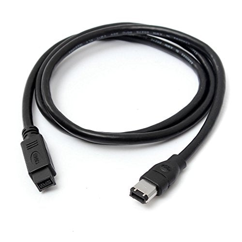 Bizlander Premium Firewire Cable 800,Ieee1394B, 6Ft (1.8M) Balck 9 Pin To 6 Pin Male For Printer, Pc, Scanner, Dvd Player,Compactible And Audio Equipments