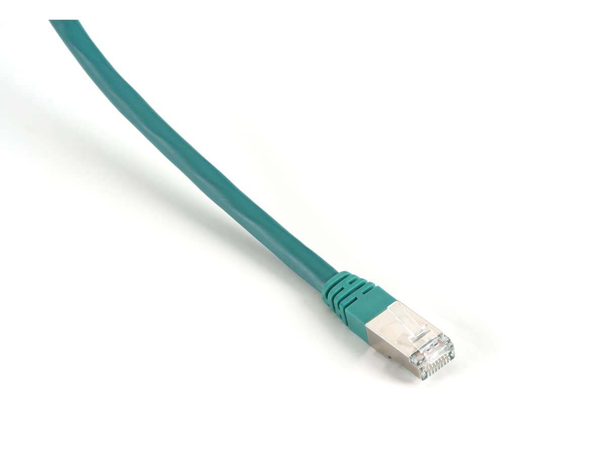 Black Box Cat6 400 Mhz, Shielded, Solid Backbone Cable (Ftp), Plenum, Green, 1 Ft. (0.3 M)