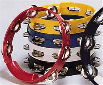 Rhythmtech Tc4010 10 Inch True Colors Tambourine, Black