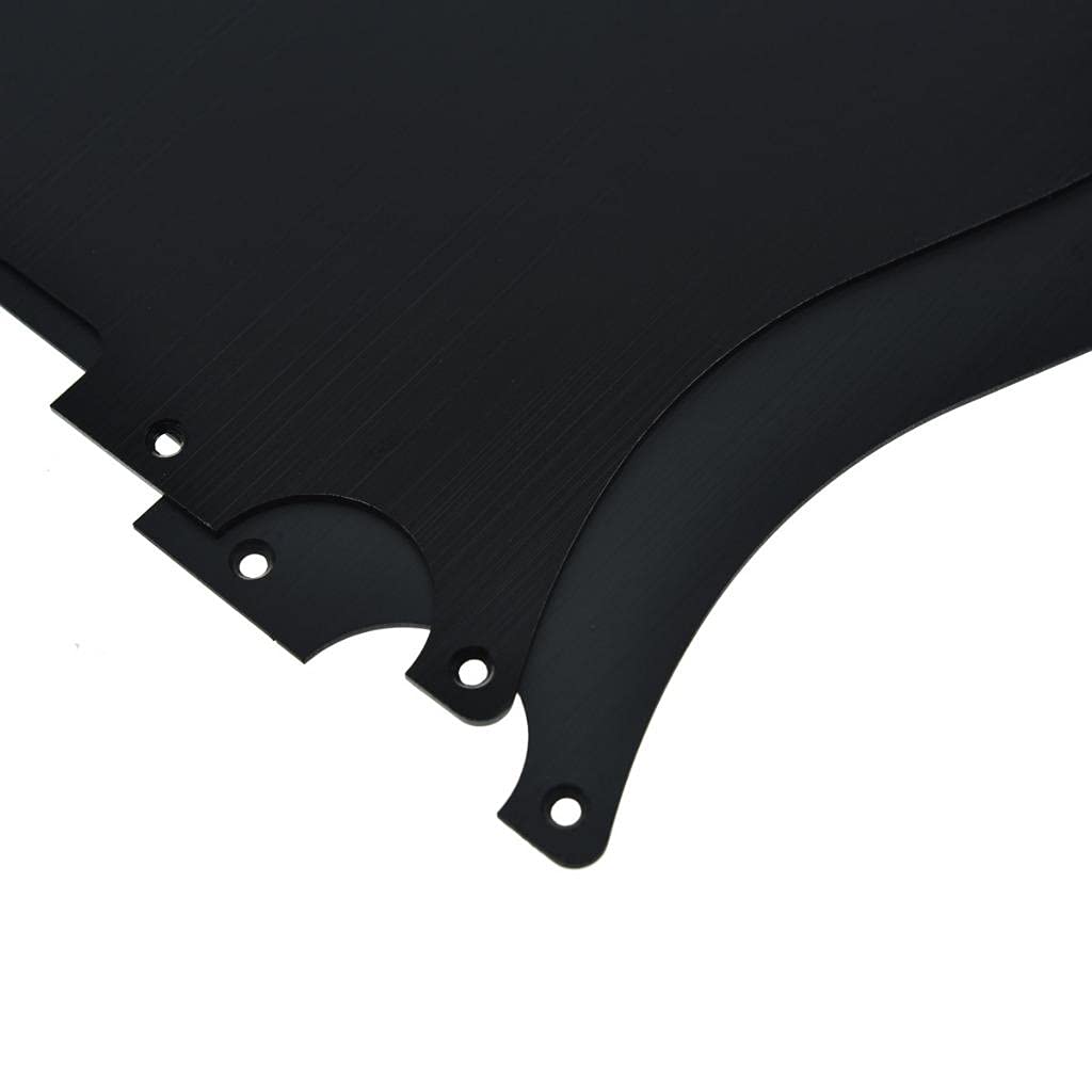 Dopro Metal Aluminum Anodized Vintage 5 Hole Tele Pickguard For American/Mexican Fd Telecaster Black