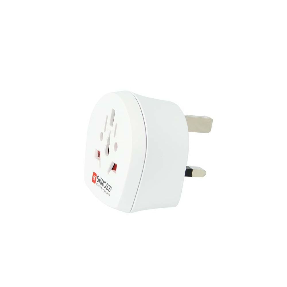Skross World To Uk Country Travel Adaptor, White