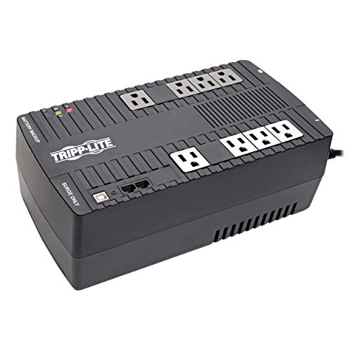 Tripp Lite 700Va Ups Battery Backup, 350W Avr Line Interactive, Usb, Ultra-Compact (Avr700U) Black
