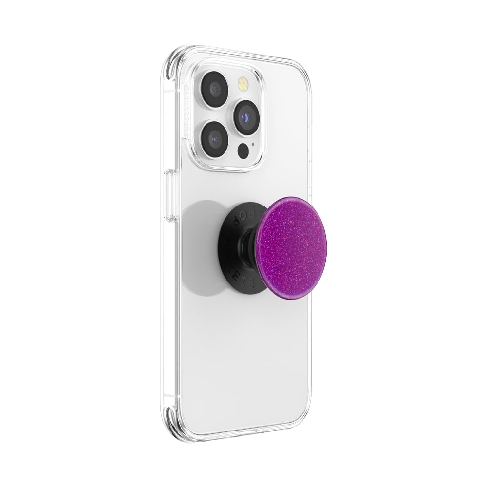 Popsockets Phone Grip With Expanding Kickstand, Popsockets For Phone   Glitter Confetti Purple Haze