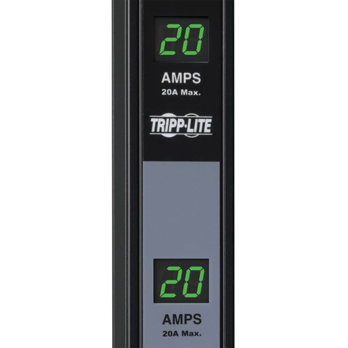 Tripp Lite Metered Pdu, 20A Dual Circuit, 32 Outlets (5 15/20R), 120V, L5 20P/5 20P, 10 Ft. Cord, 0U Vertical Rack Mount Power (