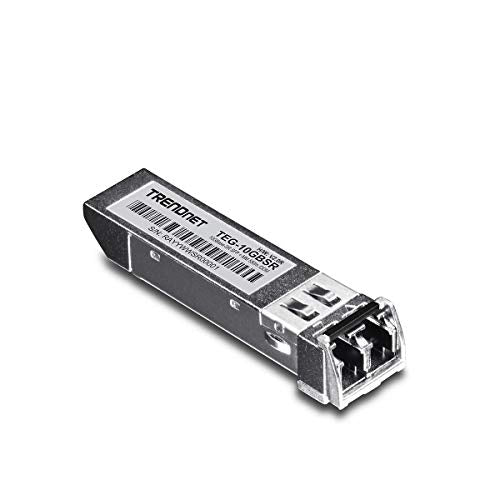 Trendnet Sfp To Rj45 10Gbase Sr Sfp+ Multi Mode Lc Module, Teg 10Gbsr, Up To 550 M (1,804 Ft.), Hot Pluggable Sfp+ Transceiver, 