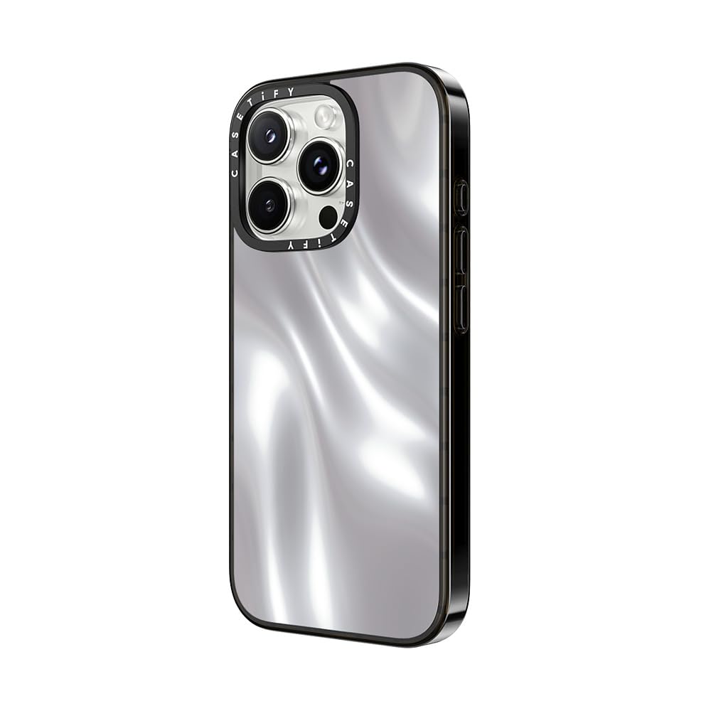 Casetify Compact Case For Iphone 16 Pro Max [Lightweight / 4 Ft. 2X Military Grade Drop Protection/Slim]   Soft Metal   Clear Bl