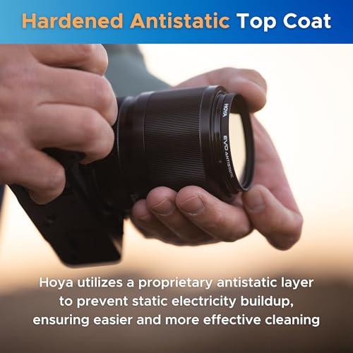 Hoya Evo Antistatic 86 Mm Lens Filter - Premium Optical Glass W/ 16-Layer Smc Lens Protector For 99.8% Light Transmission, 5Mm T