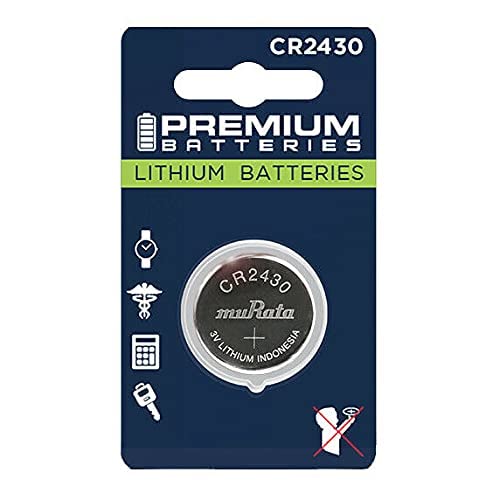 Premium Murata Cr2430 Lithium 3V Coin Cell   Japanese Engineered High Capacity Batteries (1 Pack)