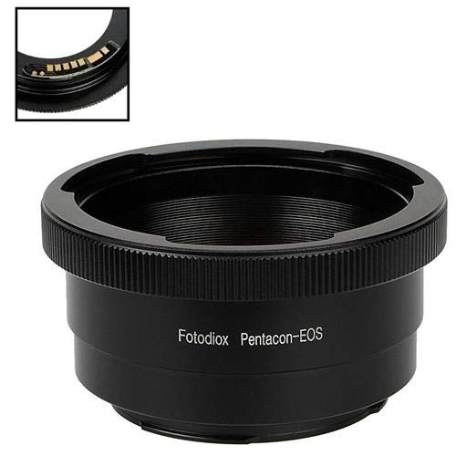Fotodiox Lens Mount Adapter Compatible with Pentacon 6 (Kiev 66) SLR Lens to Canon EOS (EF, EFS) Mount D/SLR Camera Body  with
