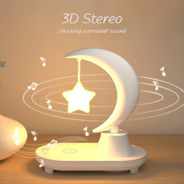 3 In 1 With Bluetooth Audio And Wireless Charging Function Of The Led Bedside Romantic Colorful Atmosphere Night Light(????? Not