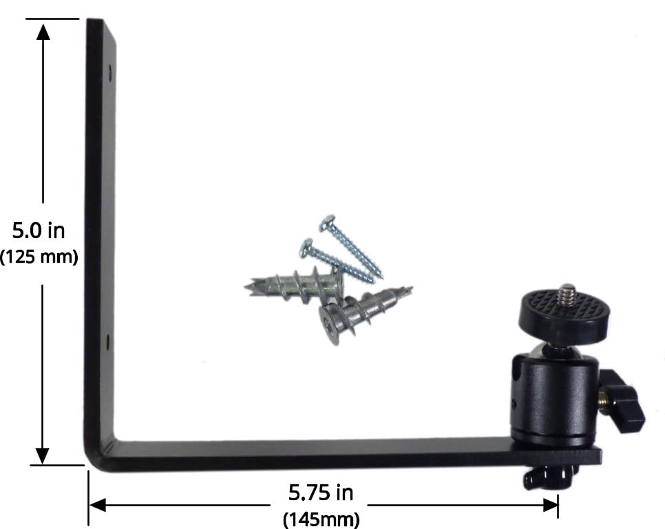 Small Camera Wall Mount With Mini Ball Head And Anchors