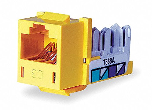 Jack, Yellow, Cat6, Rj45