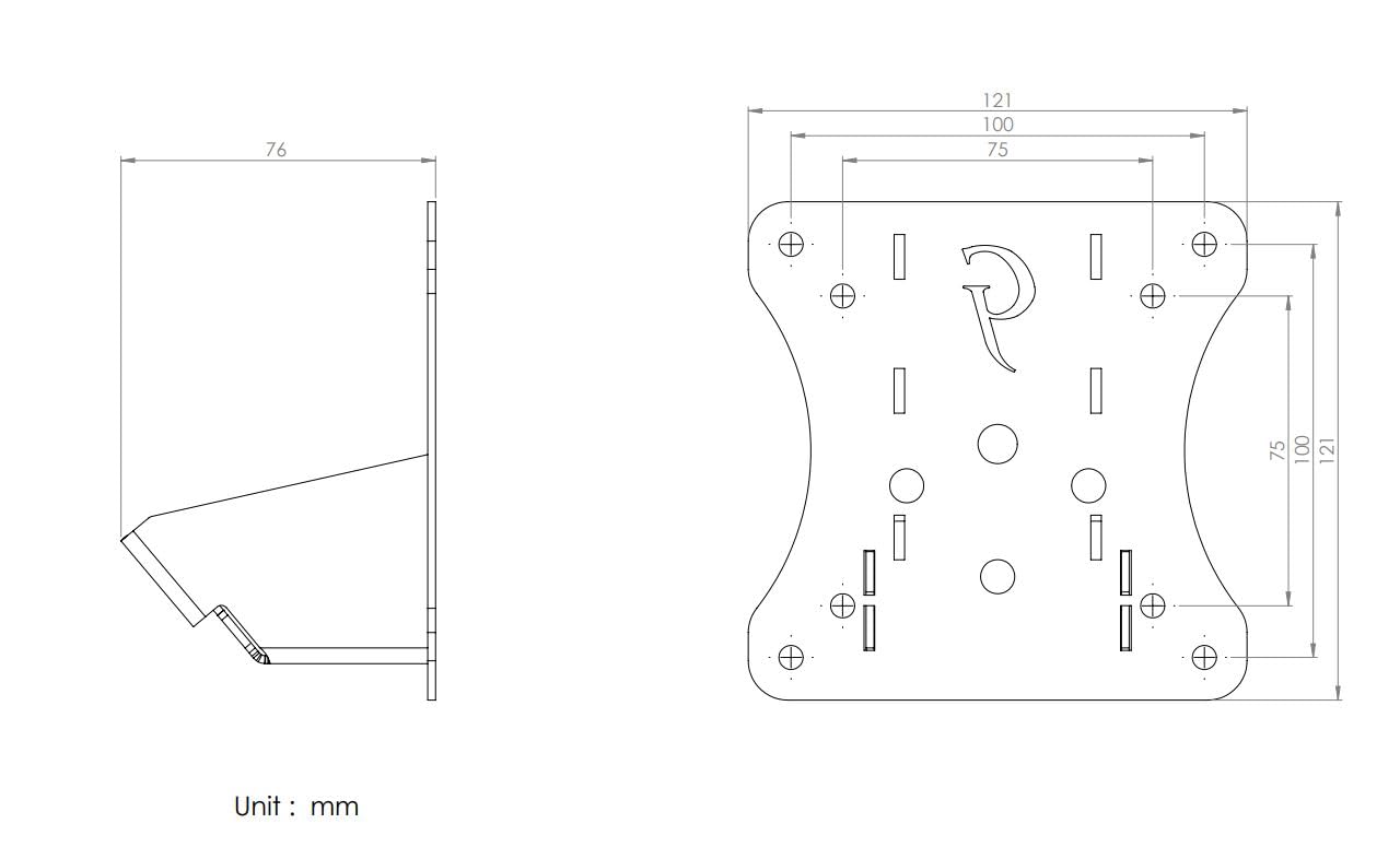 Monitor Arm/Mount Vesa Bracket Adapter Compatible With Samsung S24D590Pl S27D590P U28D590D Ls24D590Pl/Zc S24D590Pl S27D590P S27D