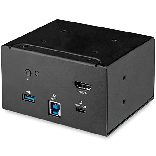 Startech.Com 4K Usb C Or Usb A Docking Station Module For Conference Table Connectivity Box   4K Hdmi   60W Usb C Power Delivery