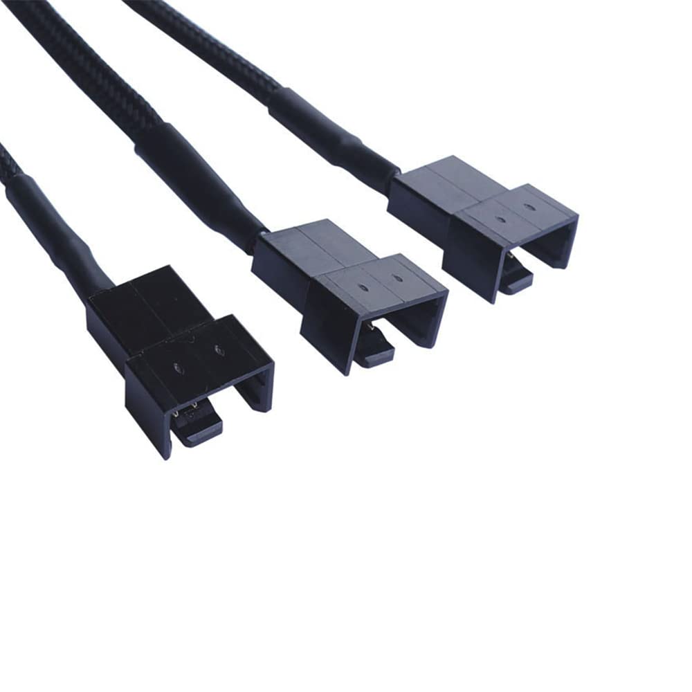 Yikaien 4 Pin Molex To 4 Pin Pmw Pc Case Fan Power Adapter Cable, 3 Pin / 4 Pin To Molex Computer Cooler Cooling Fan Splitter Po
