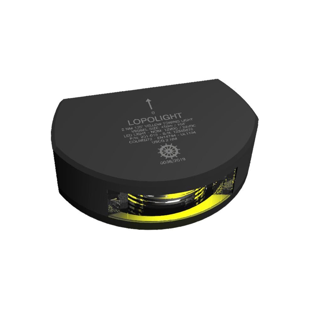 Lopolight Series 201-013 - Stern Towing Light - 2Nm - Vertical Mount - Amber - Black Housing,WBAUVB09QQSVF8R
